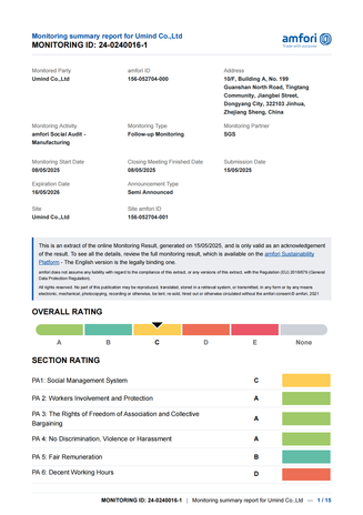 FSC Certified Certificate