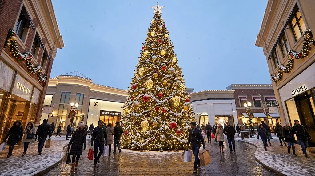 Commercial Giant Pre-lit Christmas Trees