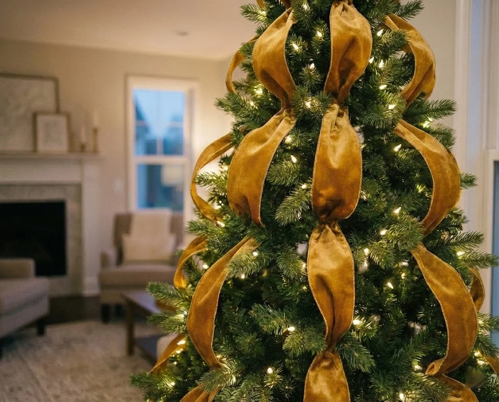 Styling Christmas Tree Ribbon