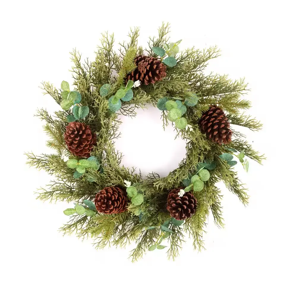 Real Touch Norfolk Cedar Wreath