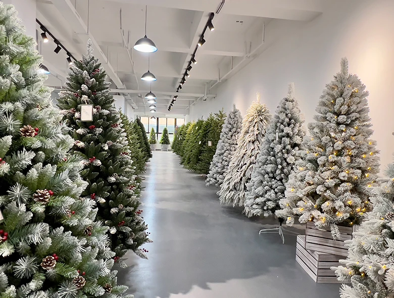 Classic Evergreen Christmas Tree Aisle