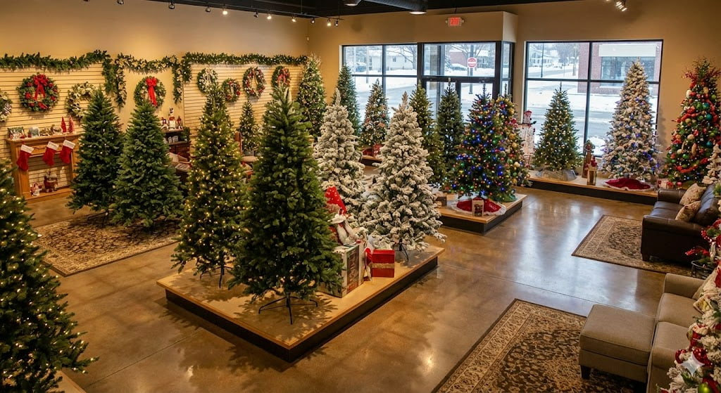 Luxury Artificial Christmas Wreath on Front Door for Commercial Use