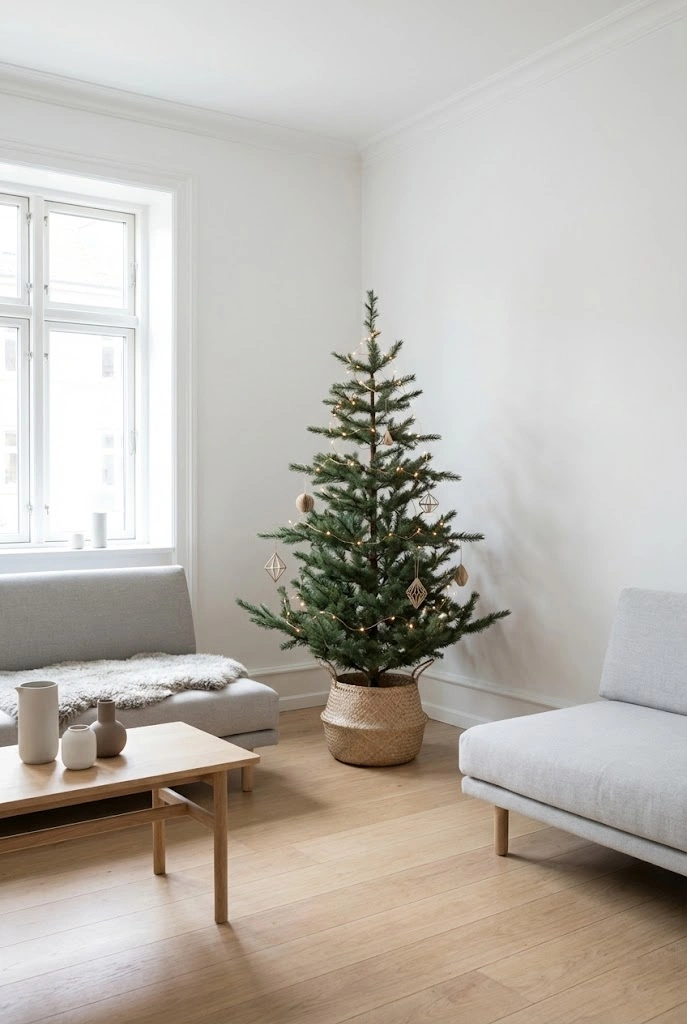Minimalist Realistic Christmas Tree