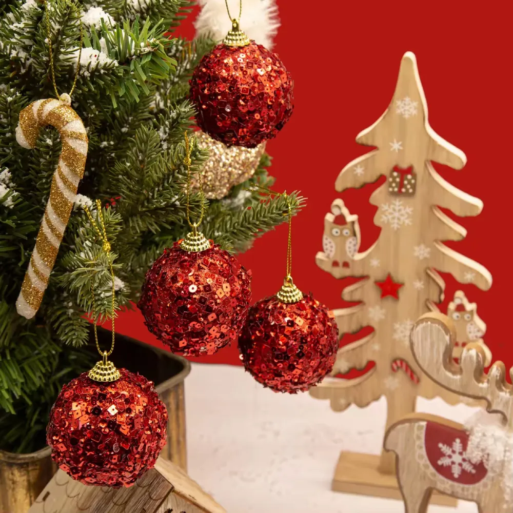 Classic Red and Gold Christmas Ornaments